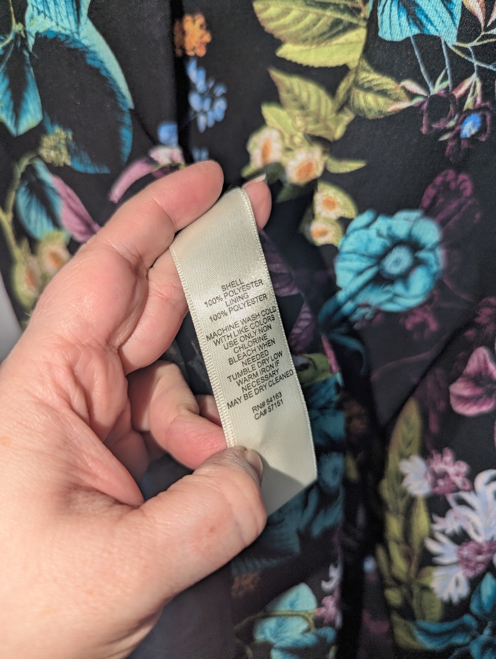 0 Eliza J Colorblock Floral Print Midi Dress - Picture 5 of 5
